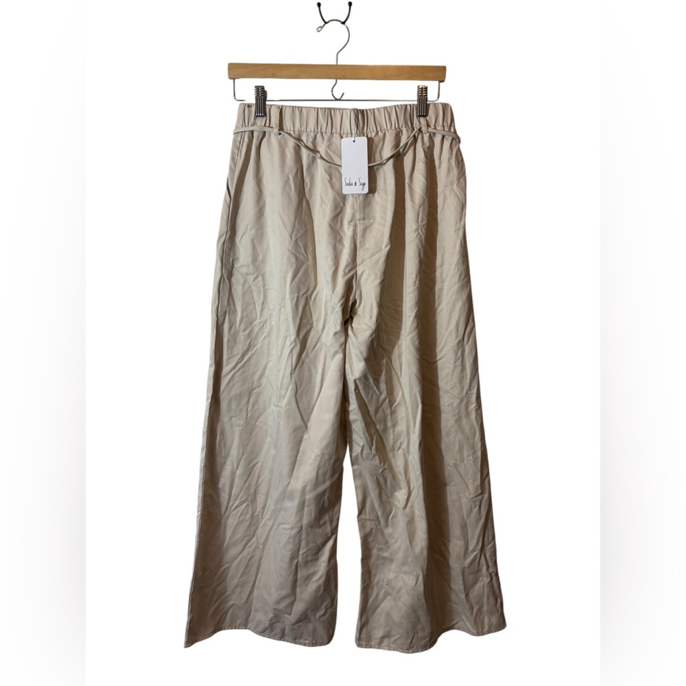 NEW SADIE & SAGE | pants cream medium wide leg